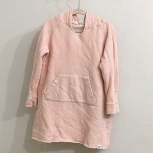 Burt’s Bees Baby Girls Toddler Pink Organic Cotton Hooded Dress w/Pocket